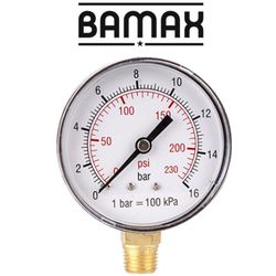 GAV Pressure Gauge 0-16bar 1/4lower63mm